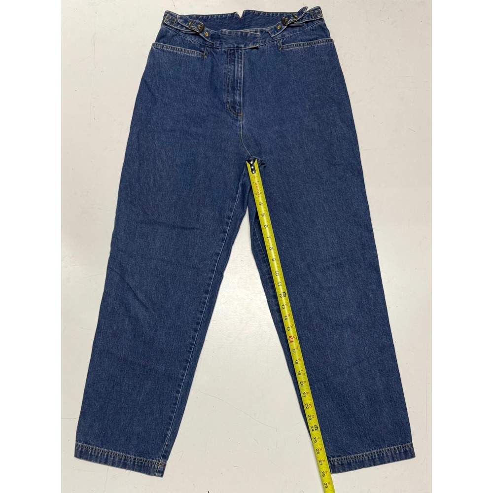 VTG Lauren Ralph Lauren Women's Denim Jeans Size‎ 10 High Rise Leg Blue Baggy